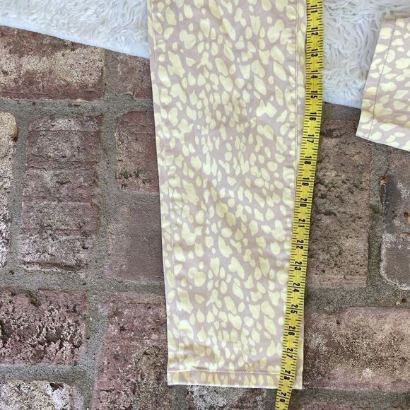 Loft Modern Straight Animal Print Classic Five Pocket Straight Leg Jeans Size 6 - Picture 10 of 13
